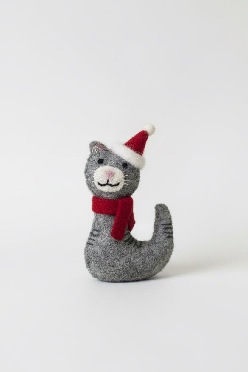 ethik felt || cat xmas decoration