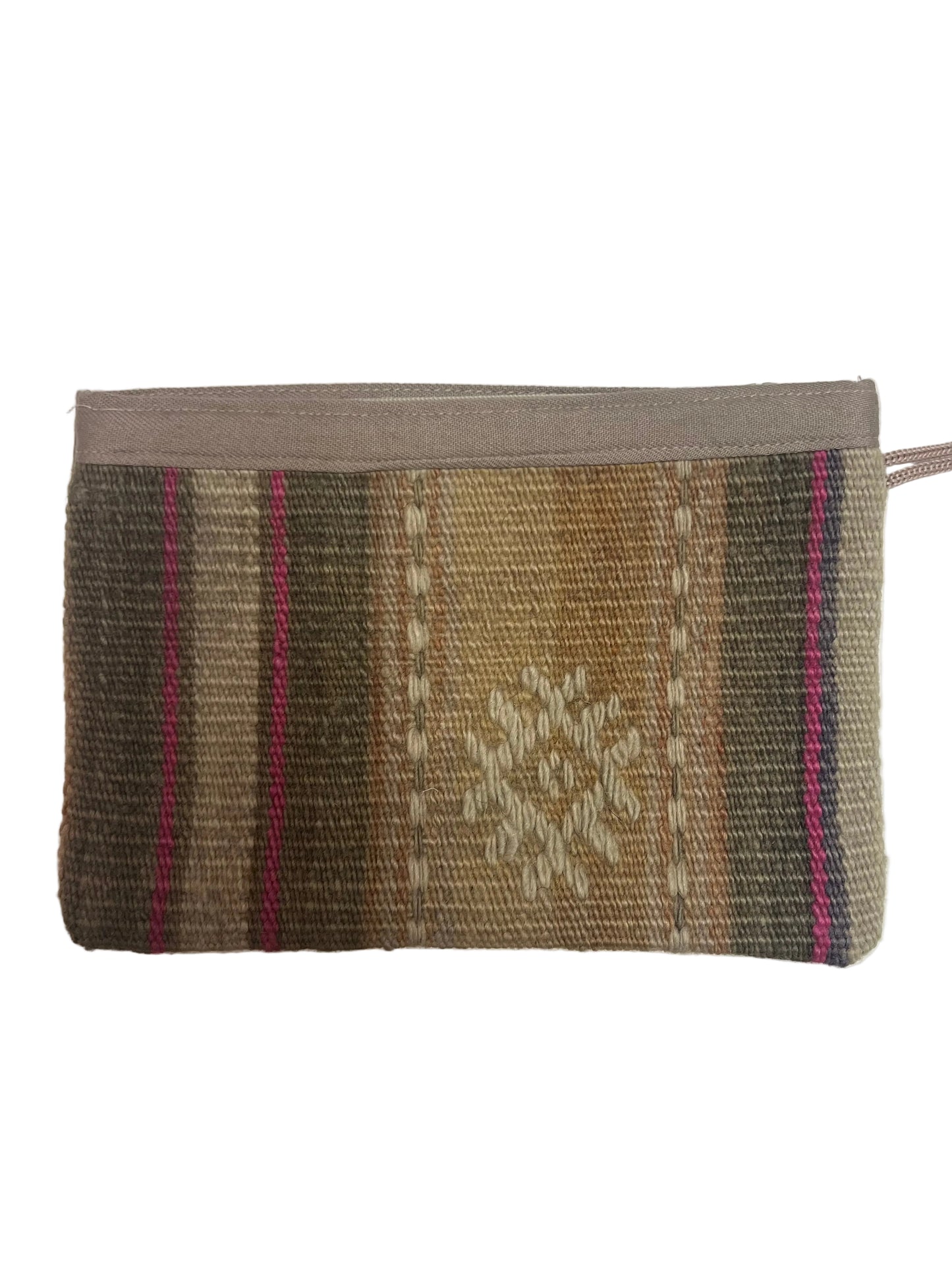 Turkish up-cycled carpet || clutch purse