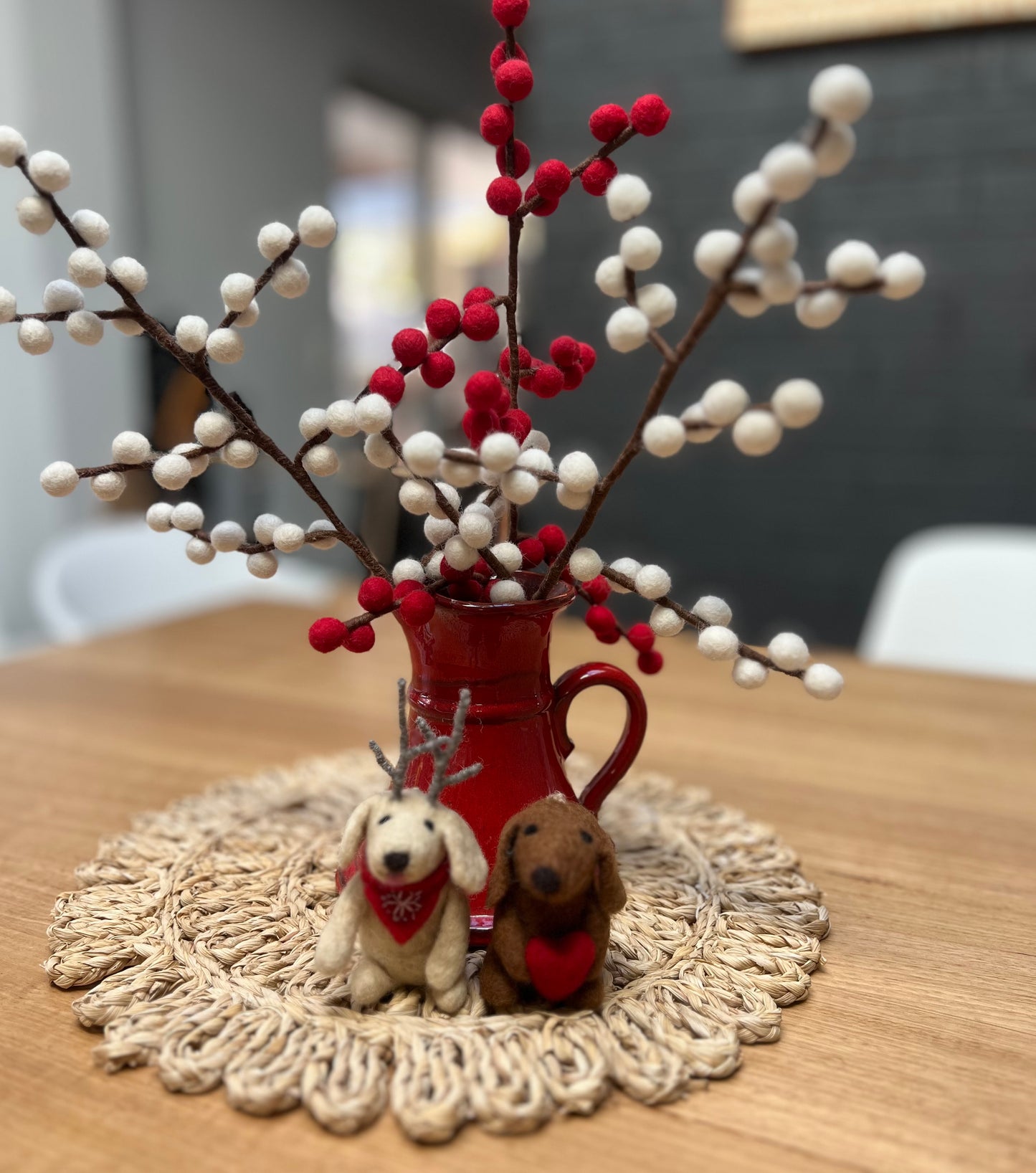 ethik felt || xmas dog decoration