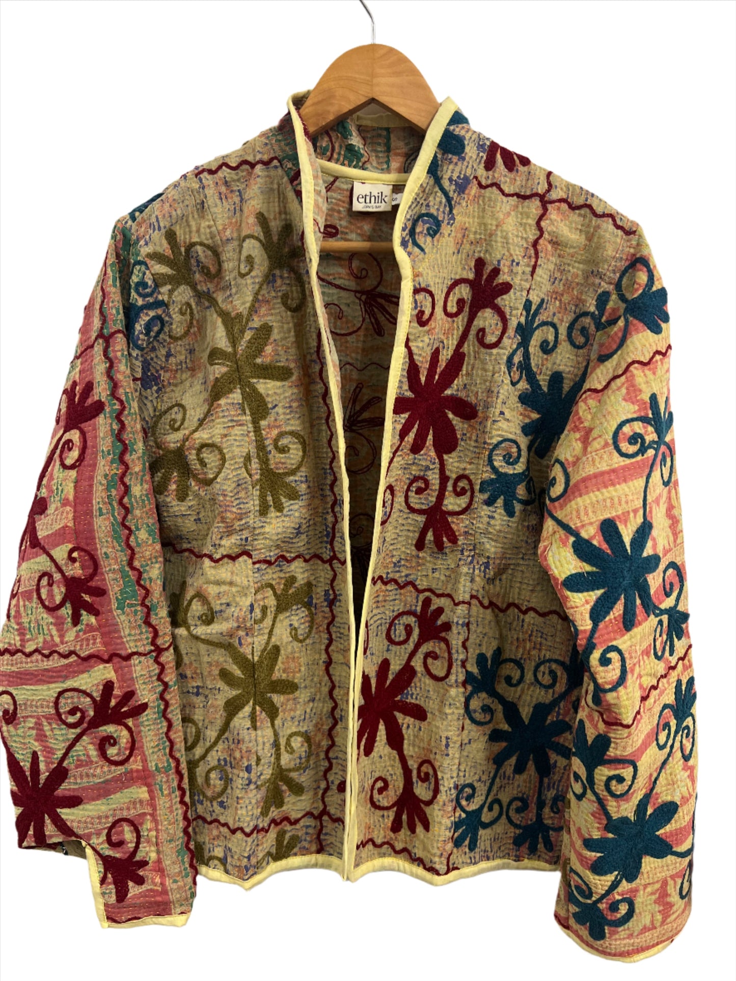 ethik || reversible vintage embroidered kantha jacket