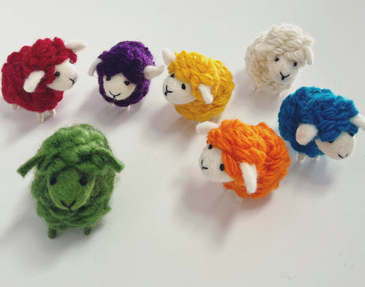 ethik felt || green sheep set