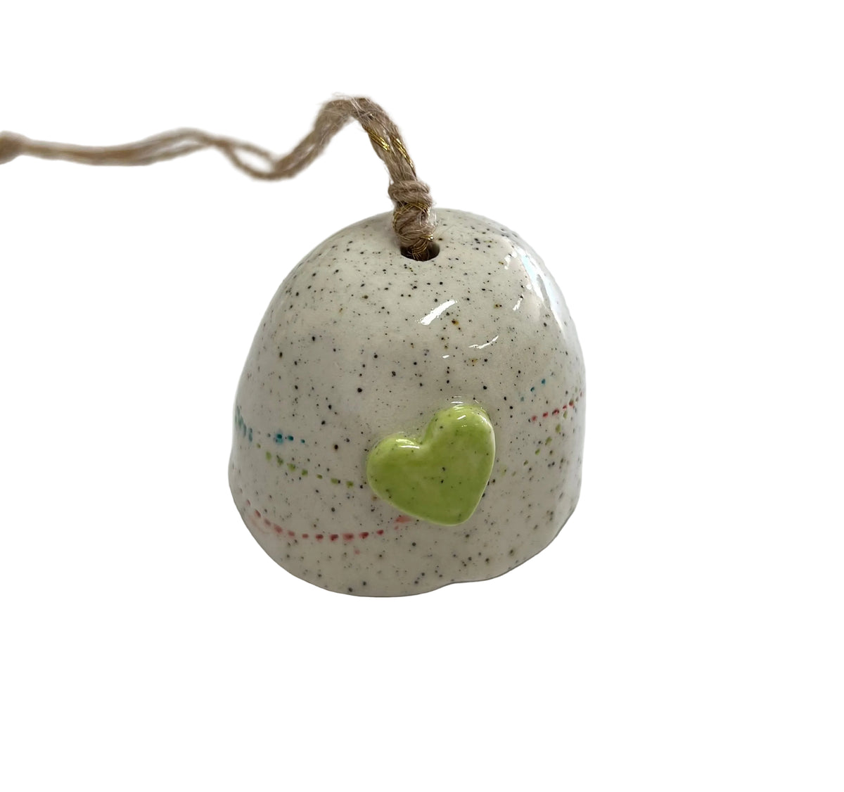 warby range || ceramic xmas decorations || bell with loveheart