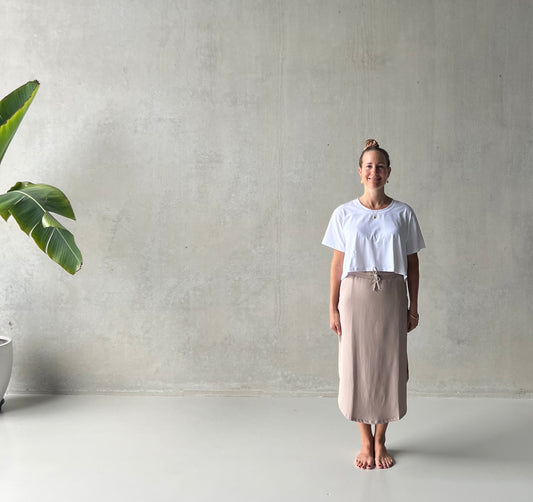 ethik organic cotton || barcelona skirt || french terry