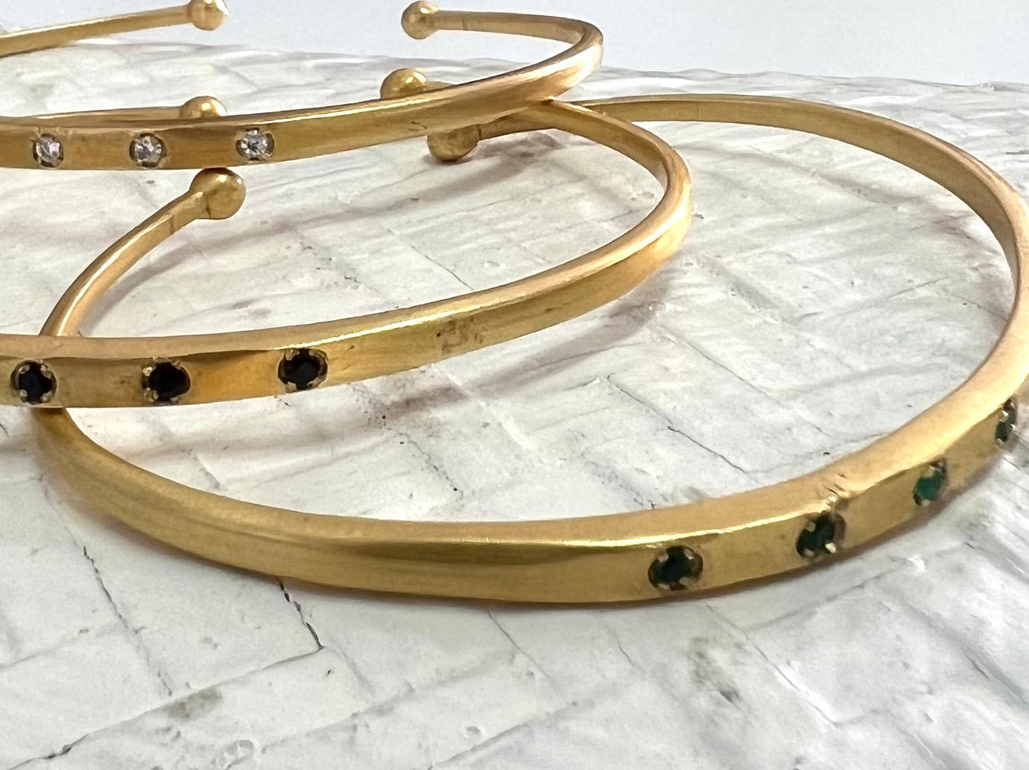Jaipur gold jewellery || brass and 5 stone bangle