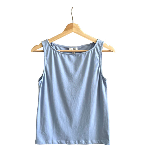 ethik organic cotton || boat neck singlet top