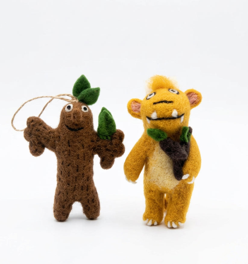 ethik felt || gruffalos child and stickman decoration