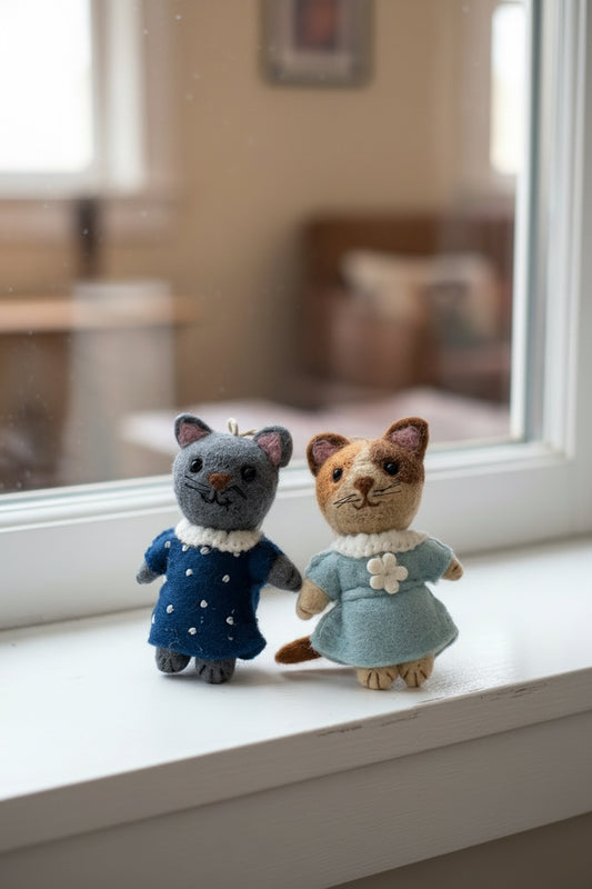 ethik felt || cats with dresses