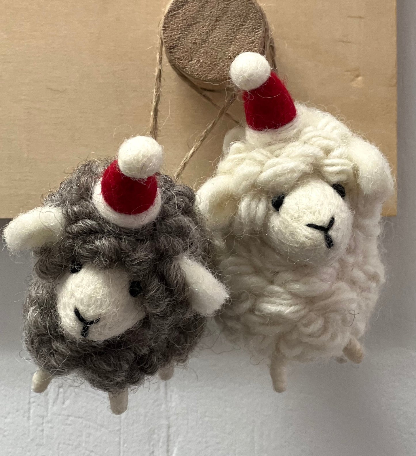 ethik felt || thick loop xmas sheep decoration