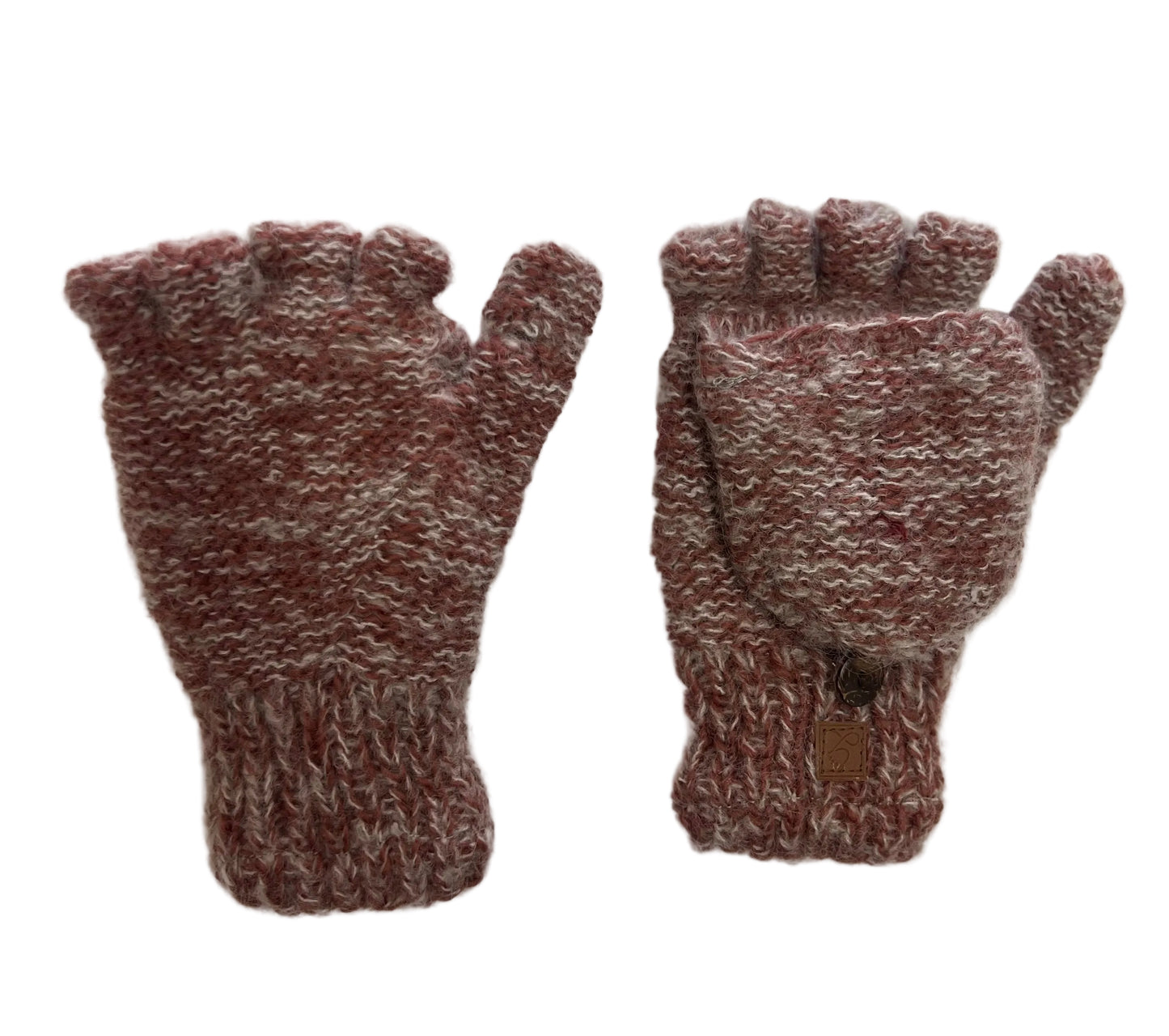 ethik mohair blend || fingerless gloves with mitten