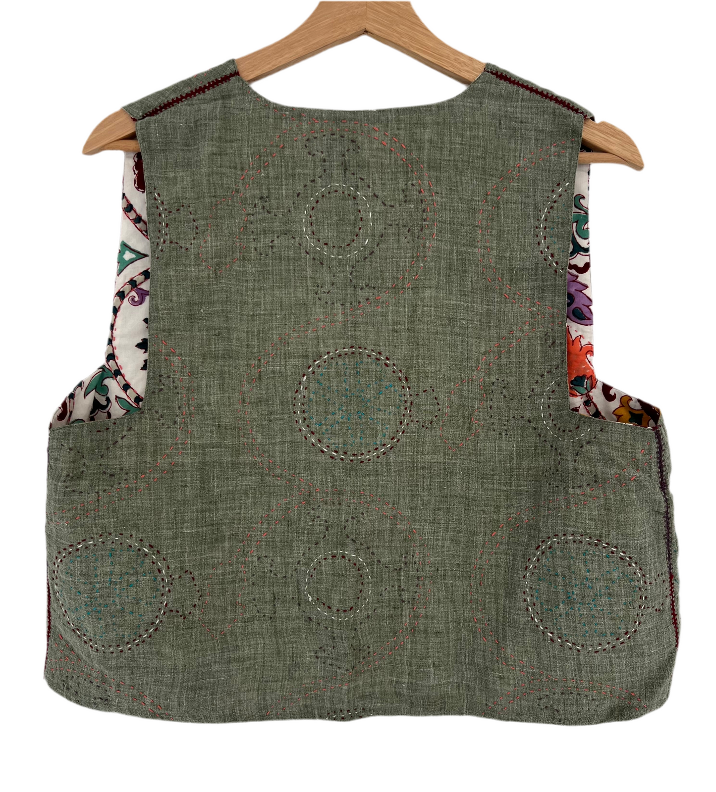 Anokhi || reversible embroidered vest