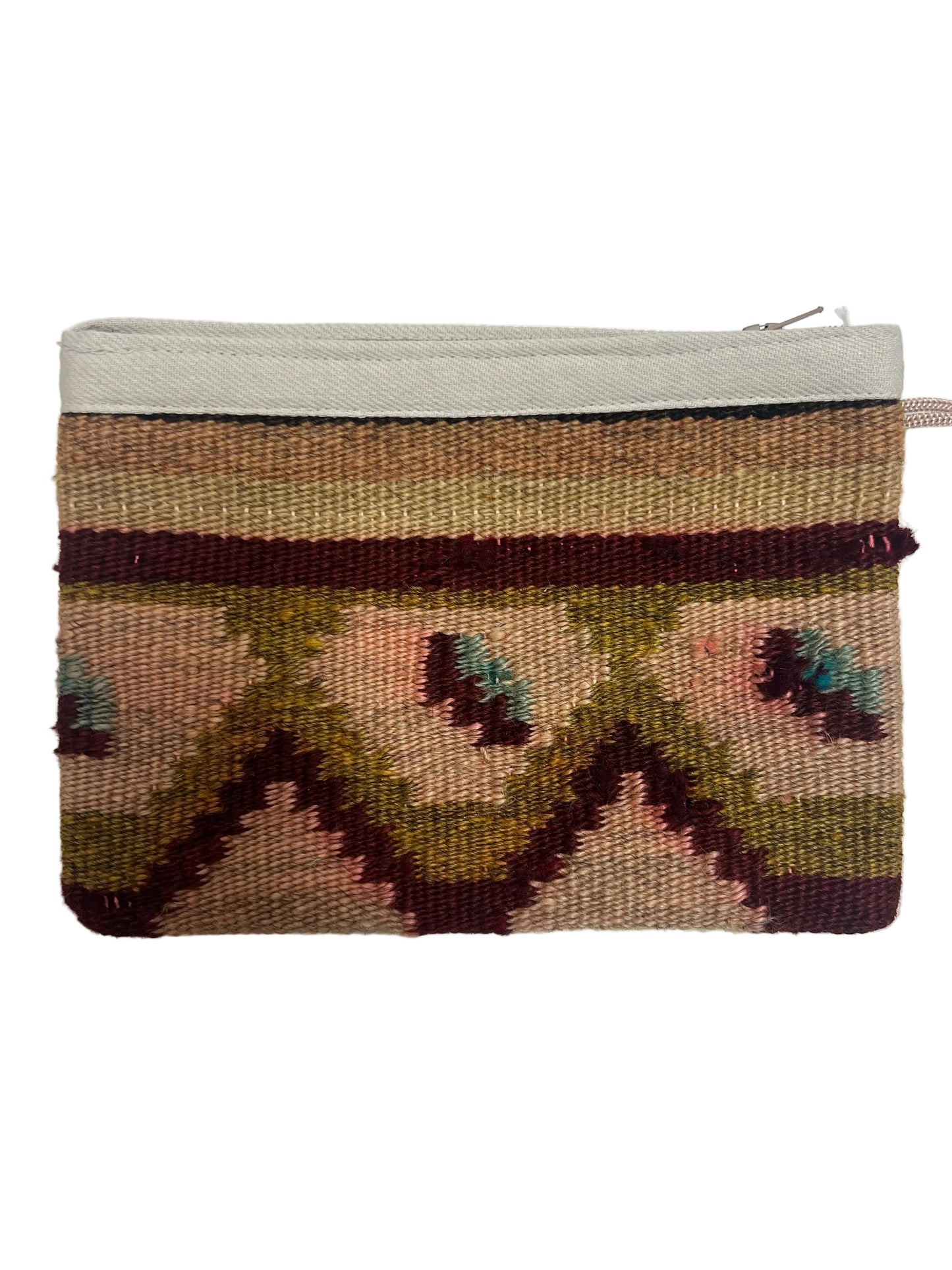 Turkish up-cycled carpet || clutch purse