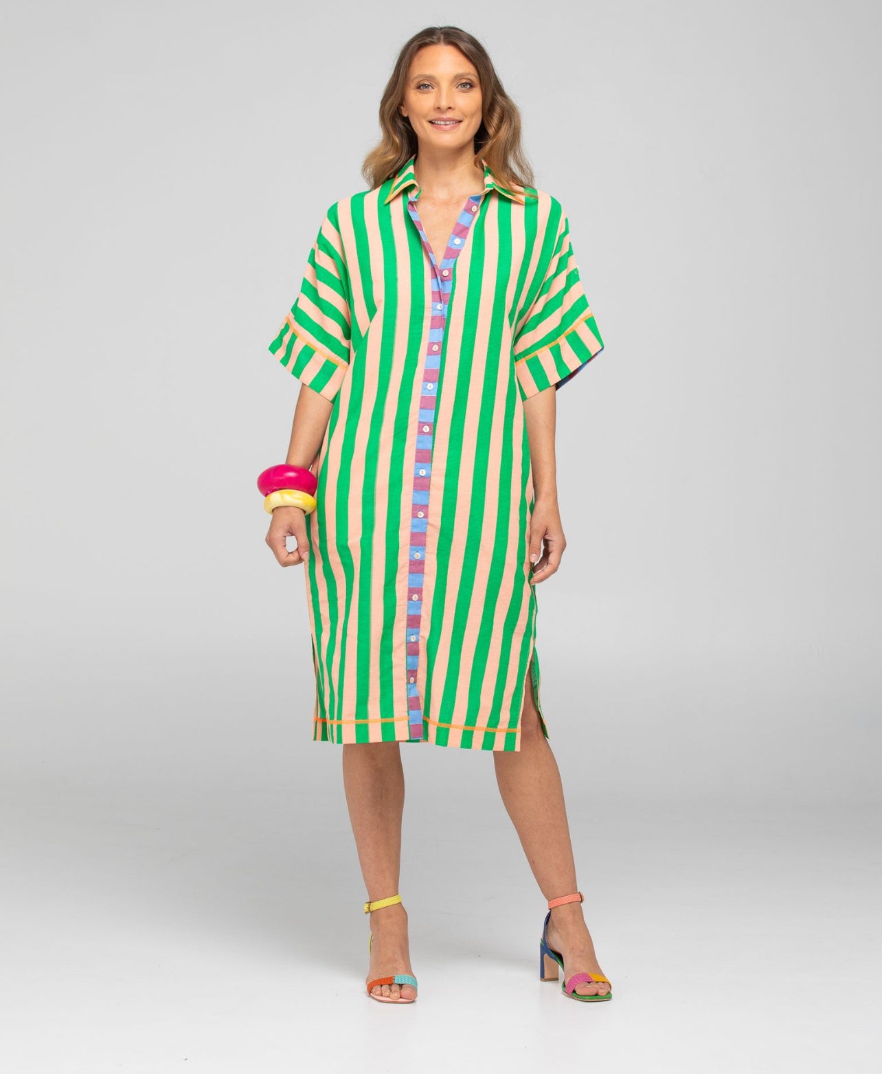 boomshankar || maui shirtdress || capri peach