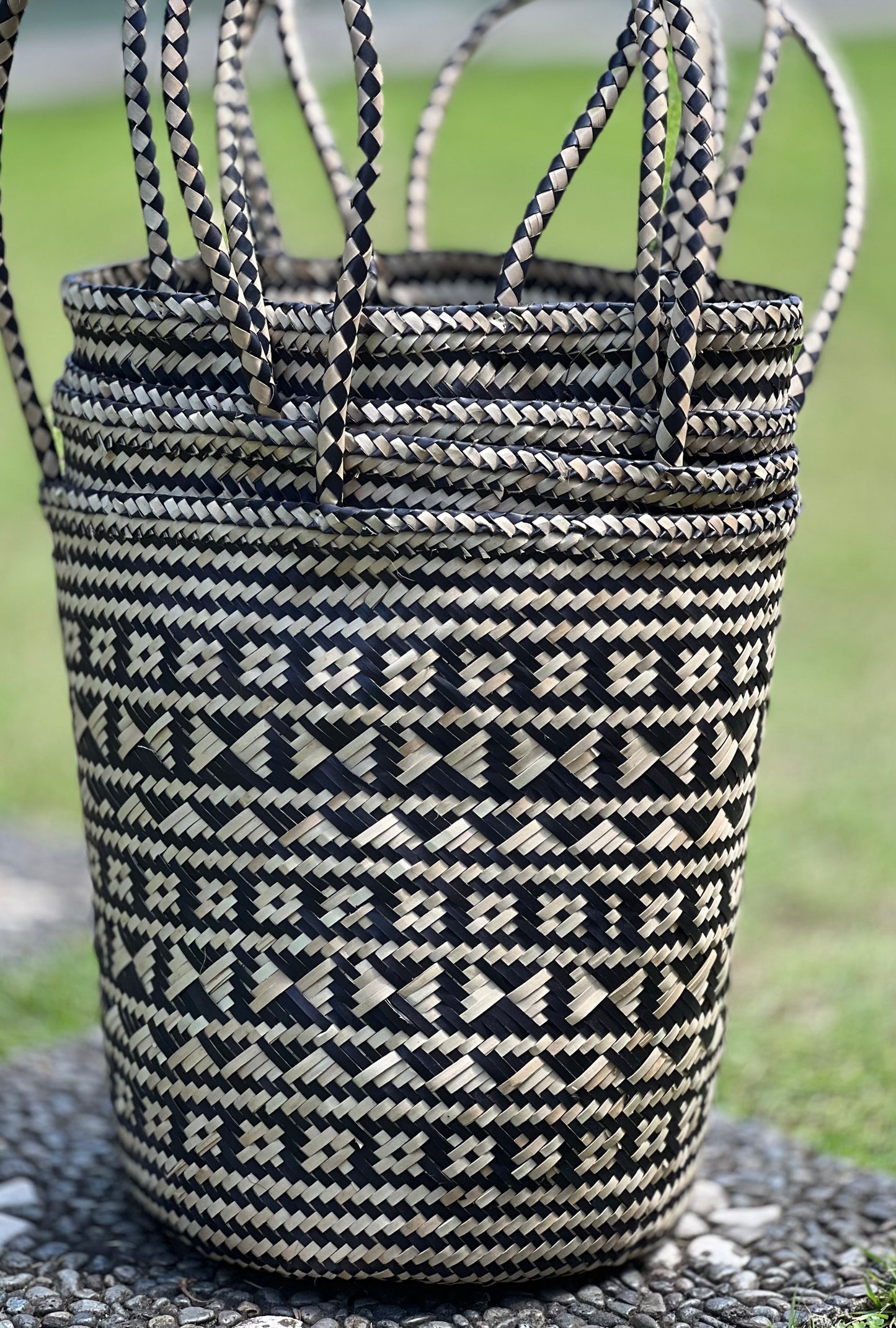 “Pandan leaf” beach basket