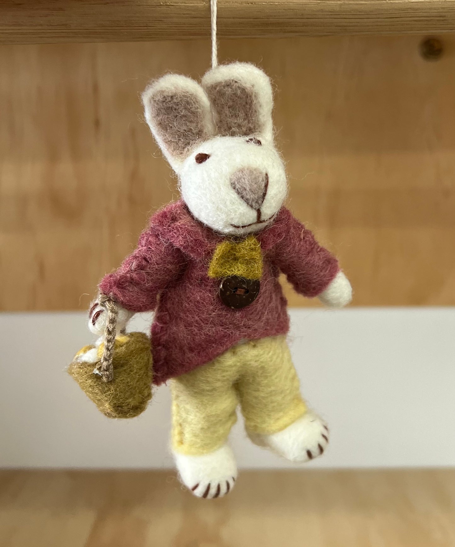ethik felt || rabbit with felted outfit