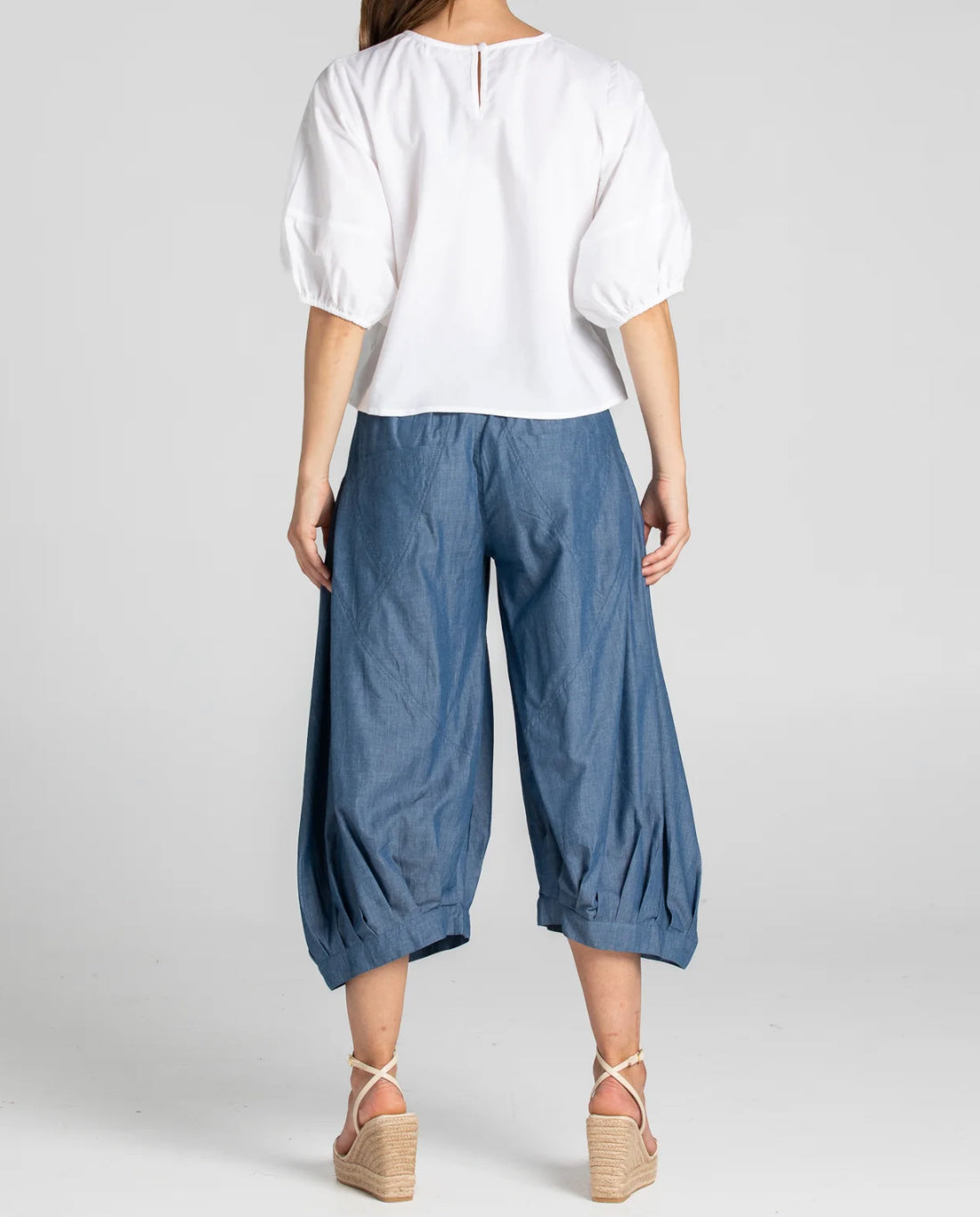 boomshankar || guru pants || blue chambray