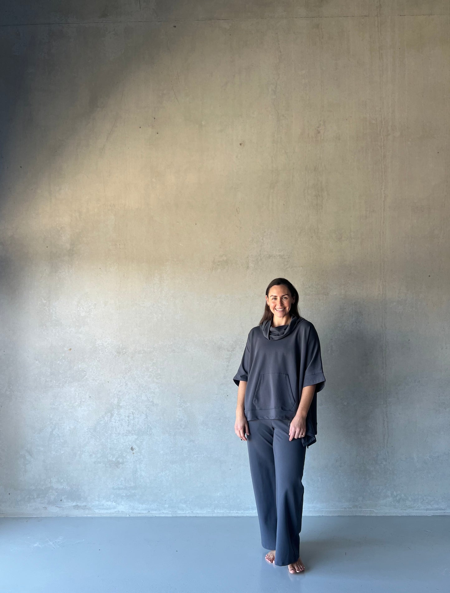 ethik organic cotton || wide leg drawstring pants