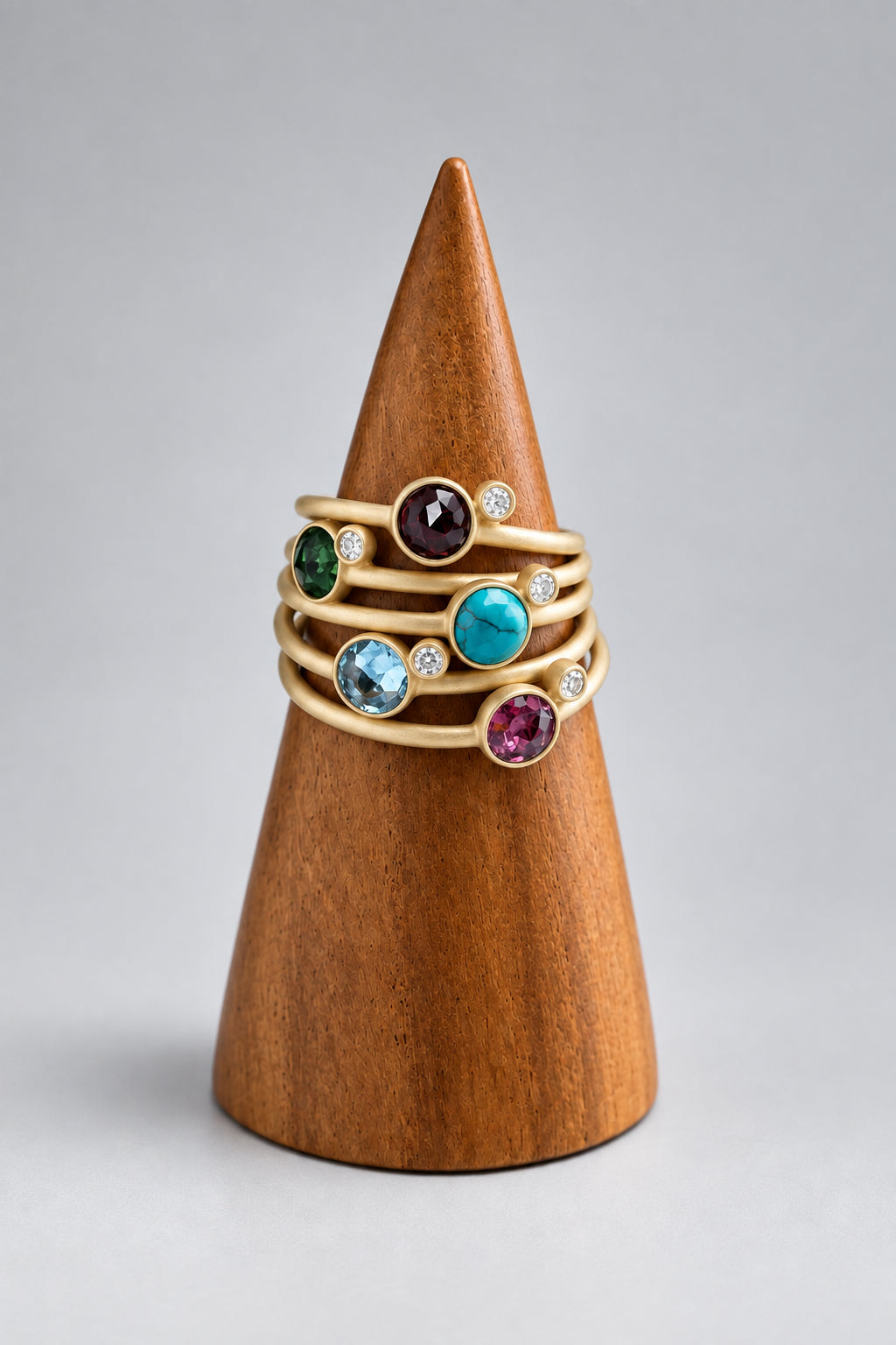 Jaipur gold || double stone ring
