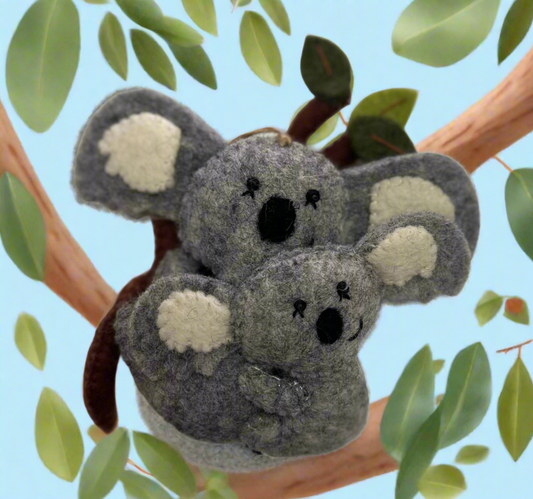 ethik felt || koalas on a branch decoration 🐨