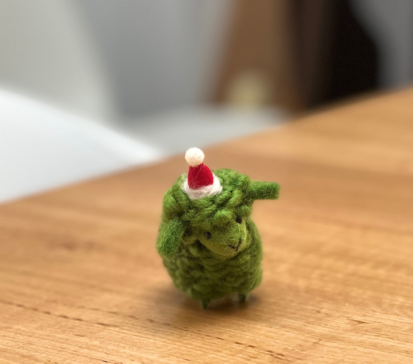 ethik felt || green sheep xmas decoration