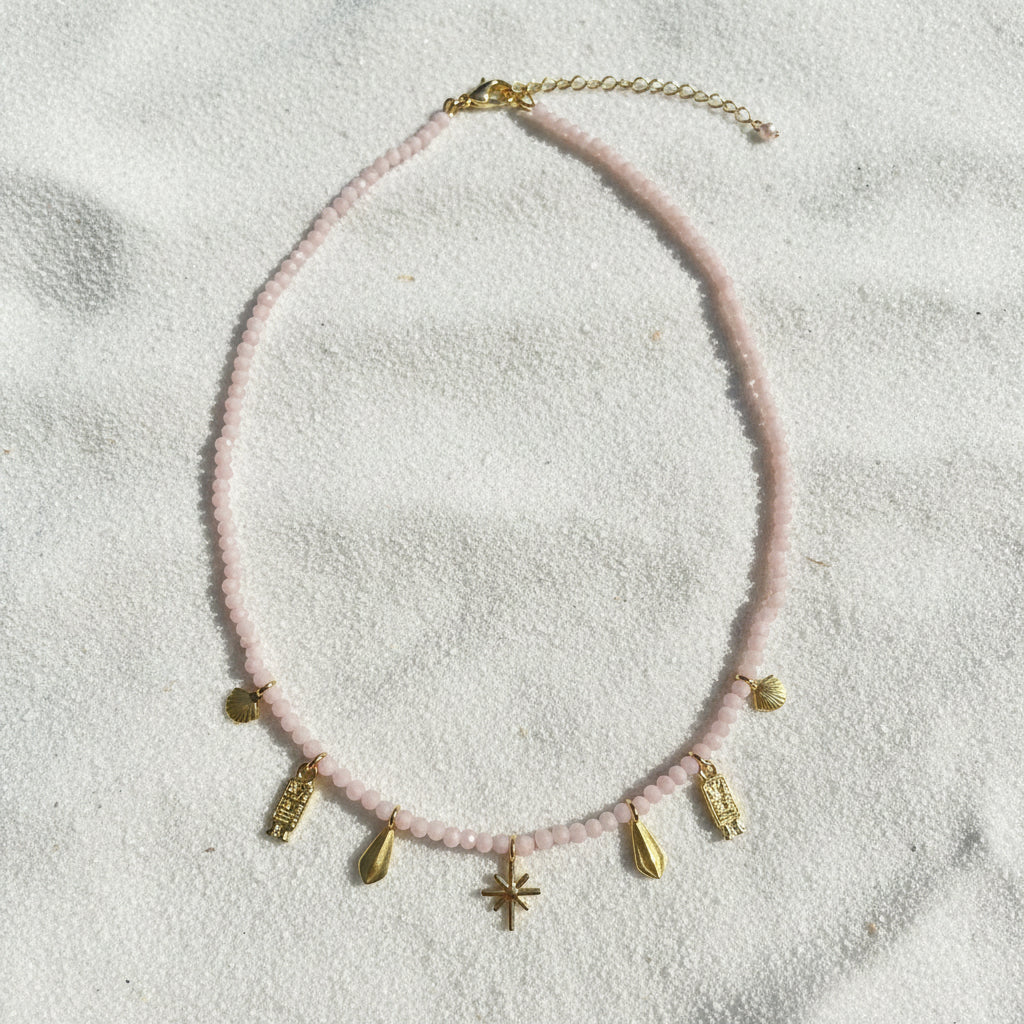 Jaipur gold || 7 charm necklace