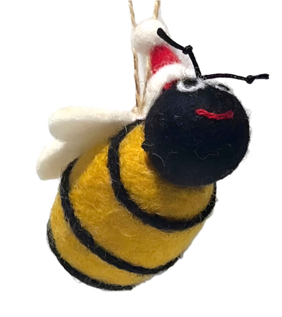 ethik felt || 3D bee xmas decoration