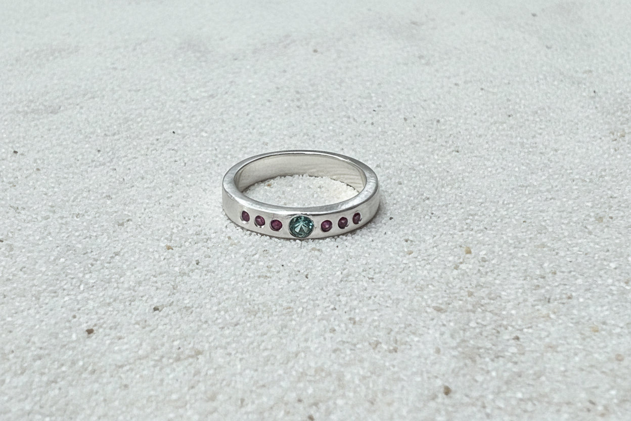 Jaipur silver jewellery|| 7 stone ring