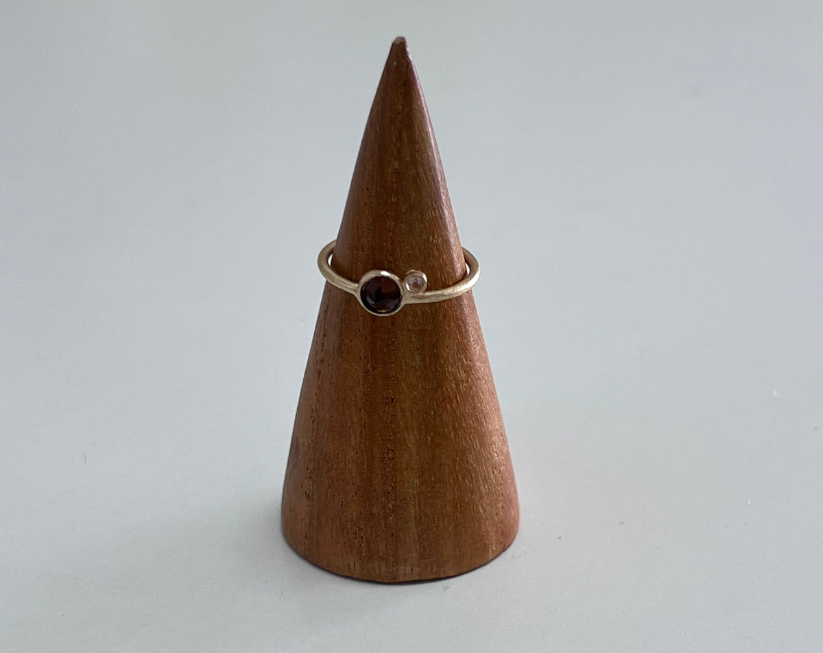 Jaipur gold || double stone ring