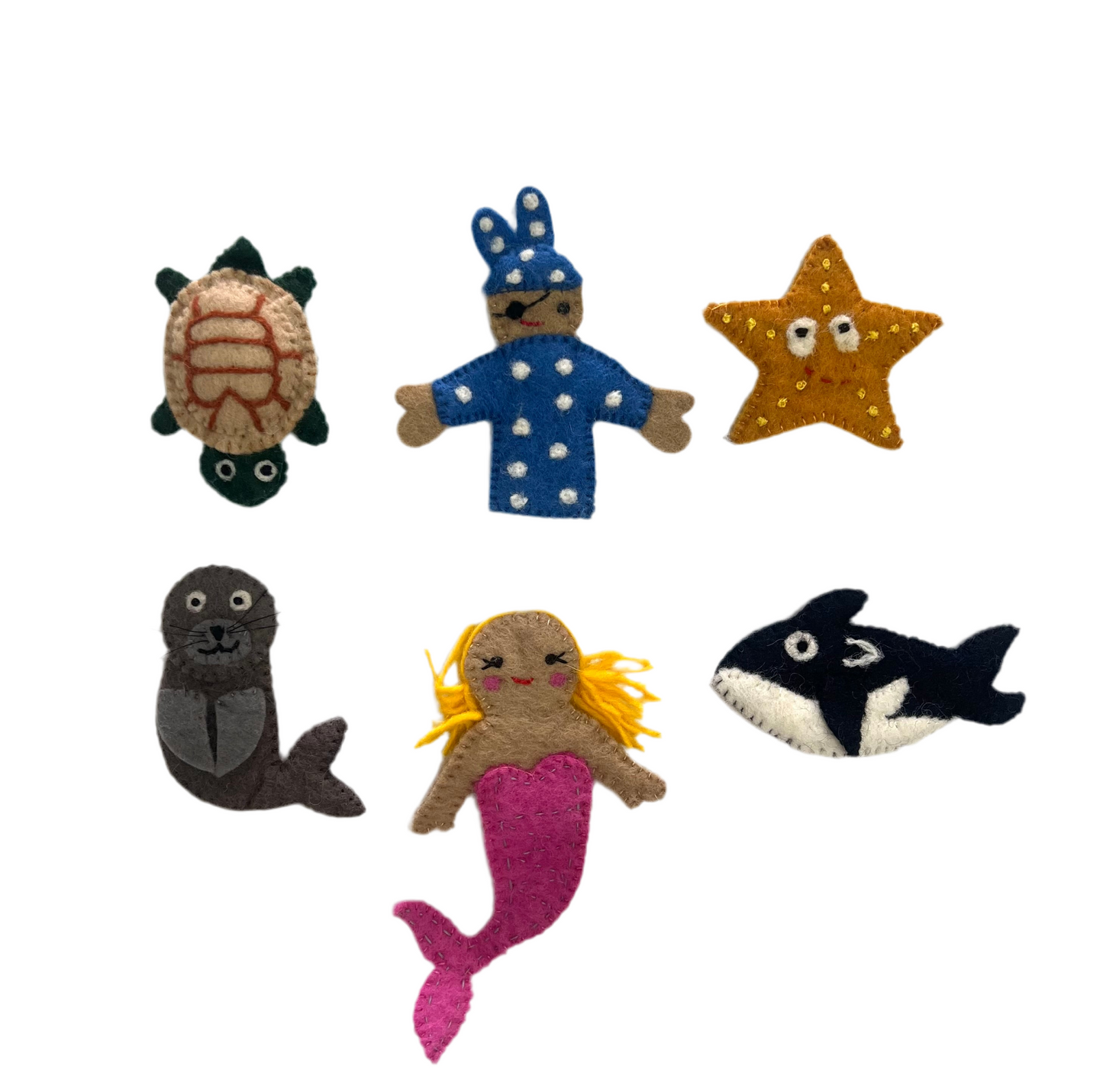 ethik felt || 2 D seaside finger-puppet set