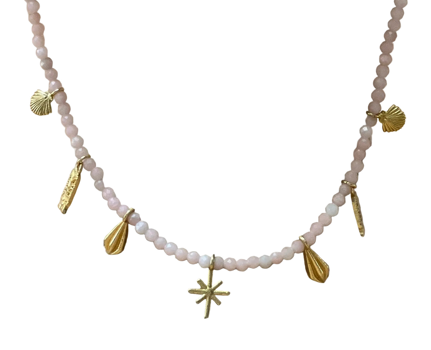 Jaipur gold || 7 charm necklace