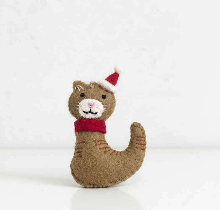 ethik felt || cat xmas decoration