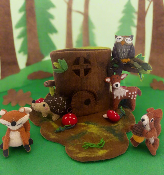 ethik felt || woodland animal play set