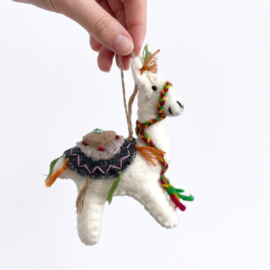 ethik felt || xmas Llama decoration