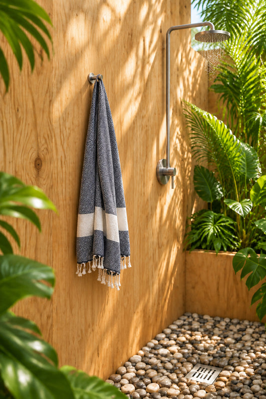ethik turkish towel || diamond weave