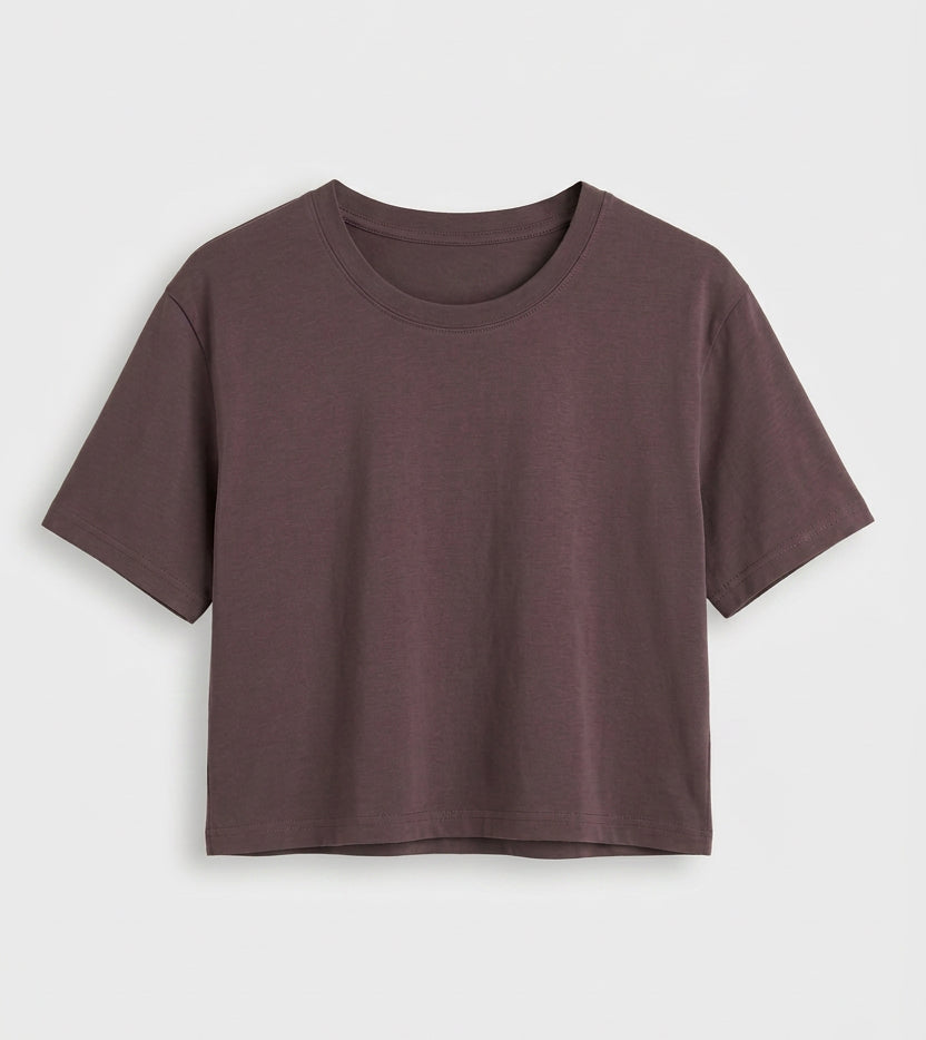 ethik organic cotton || oversized cropped tee