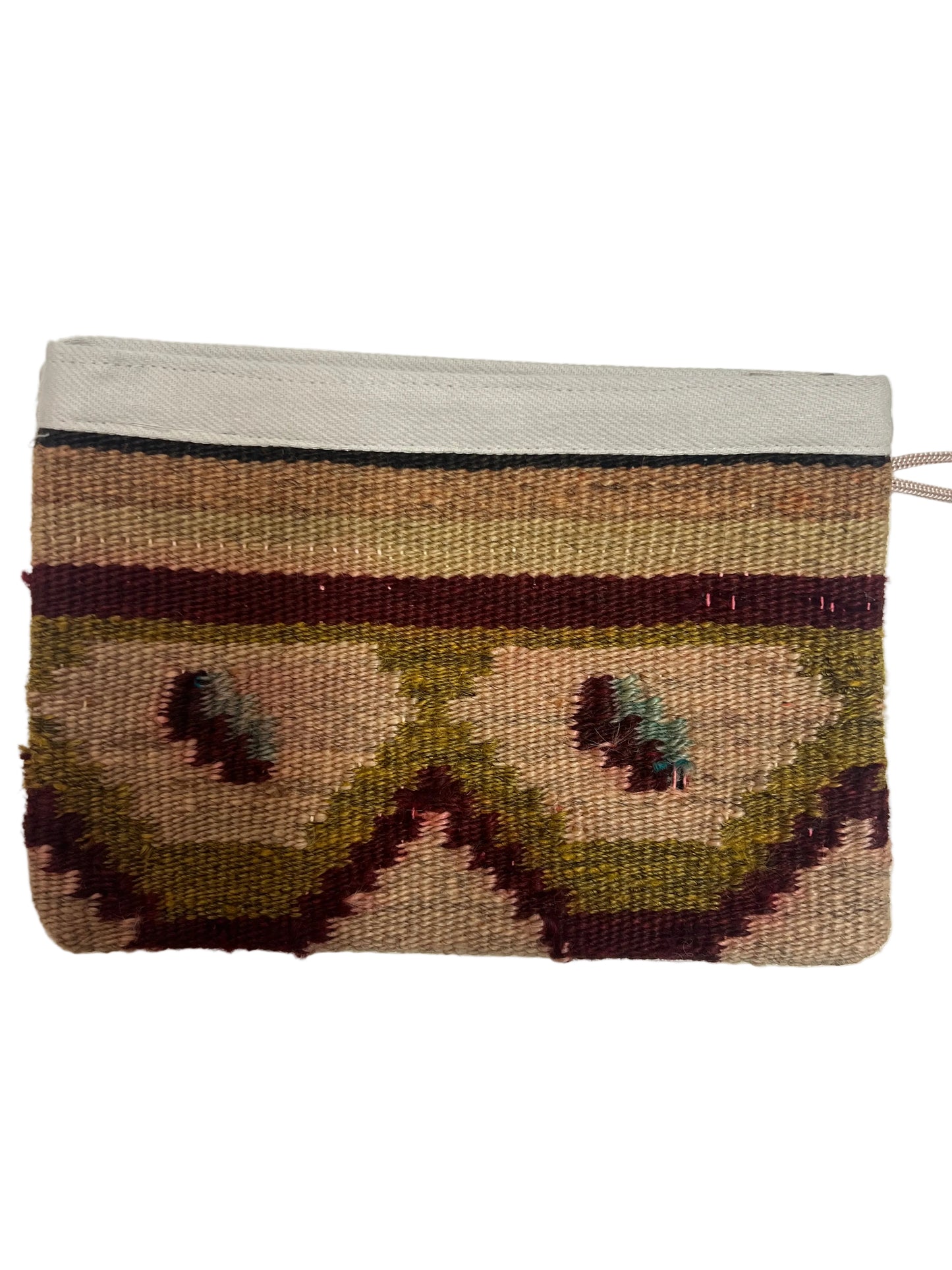 Turkish up-cycled carpet || clutch purse