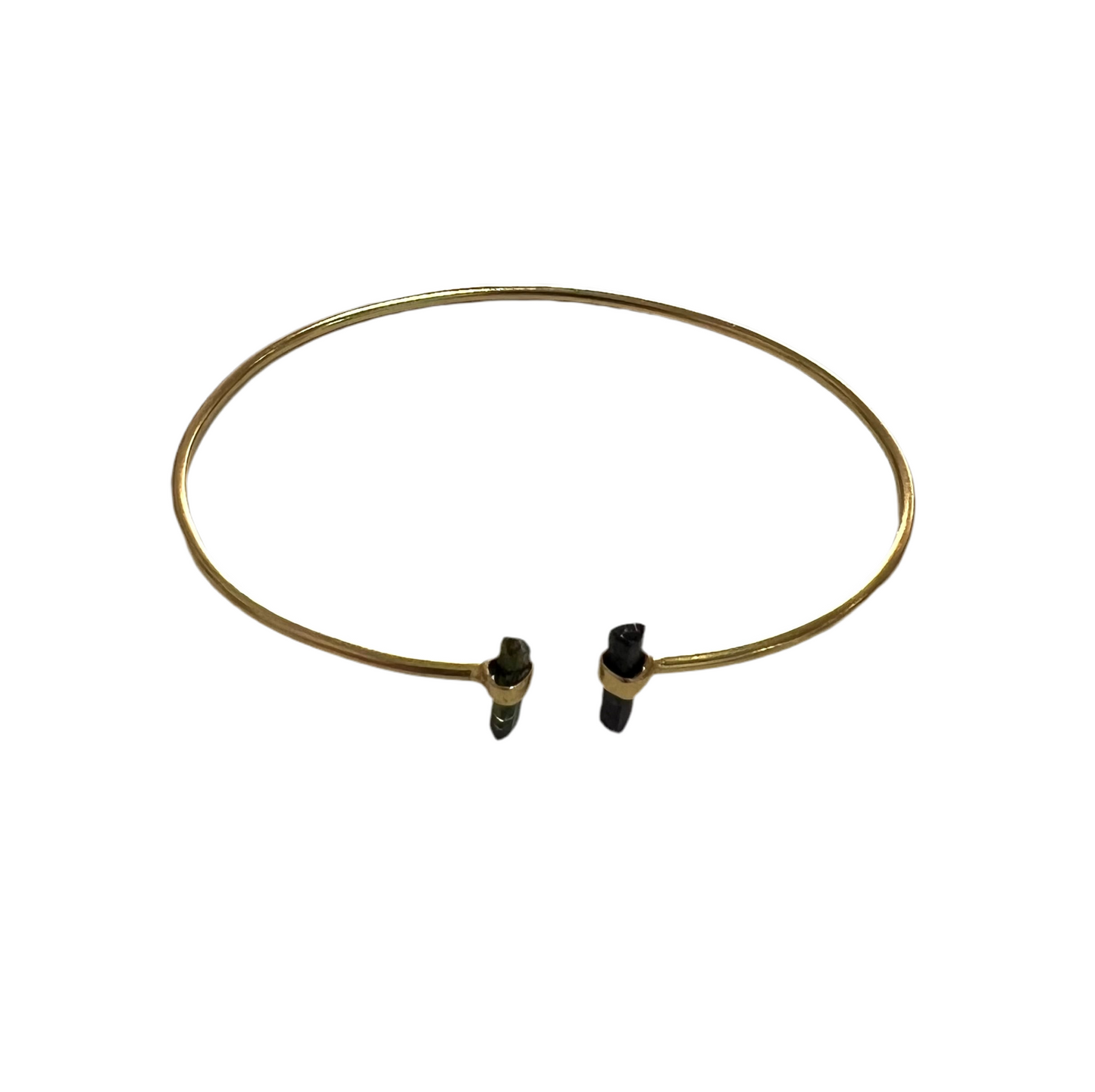 Jaipur gold jewellery || brass and tourmaline bangle