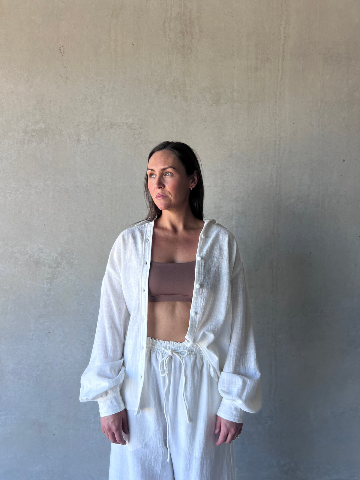 ethik cotton || madeline button up shirt