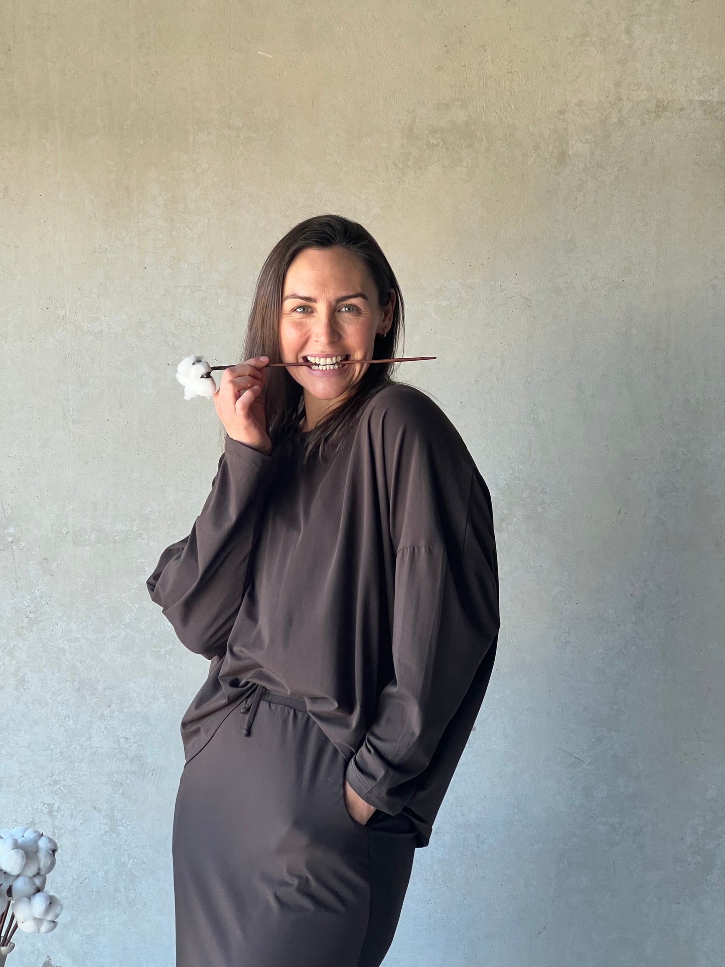 ethik organic cotton || long sleeve oversized tee