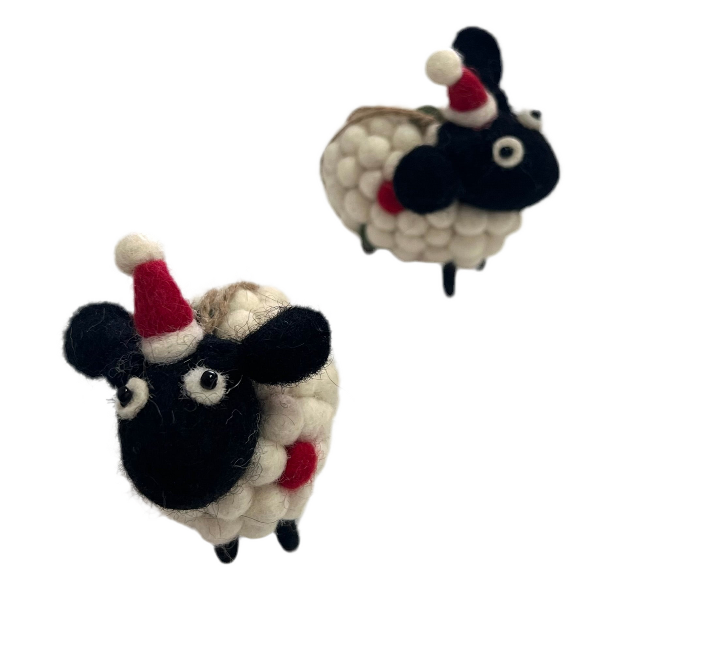 ethik felt || tiny sheep xmas decorations