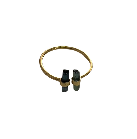 Jaipur gold jewellery || brass and tourmaline ring