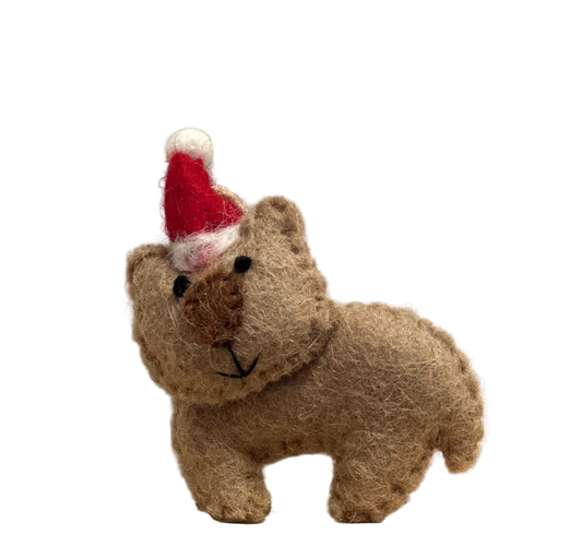 ethik felt || xmas wombat decoration