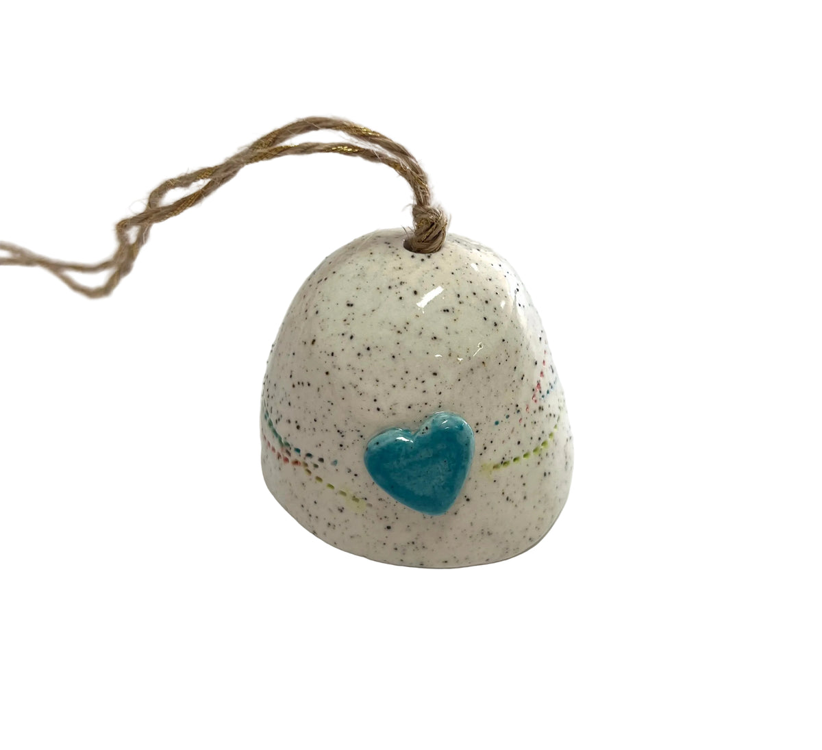 warby range || ceramic xmas decorations || bell with loveheart