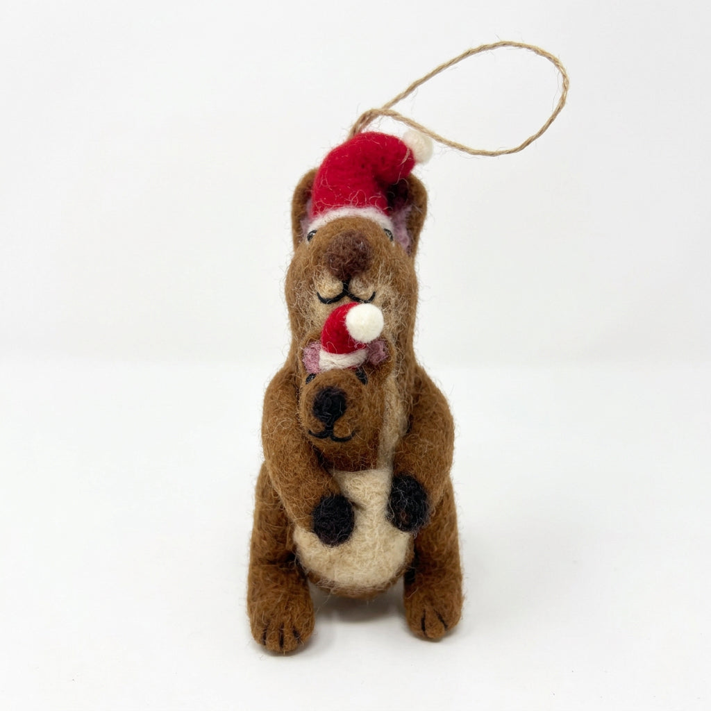 ethik felt || kangaroo xmas decoration