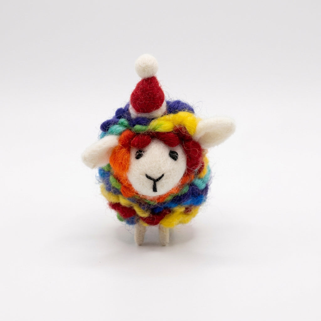 ethik felt || thick loop xmas sheep decoration