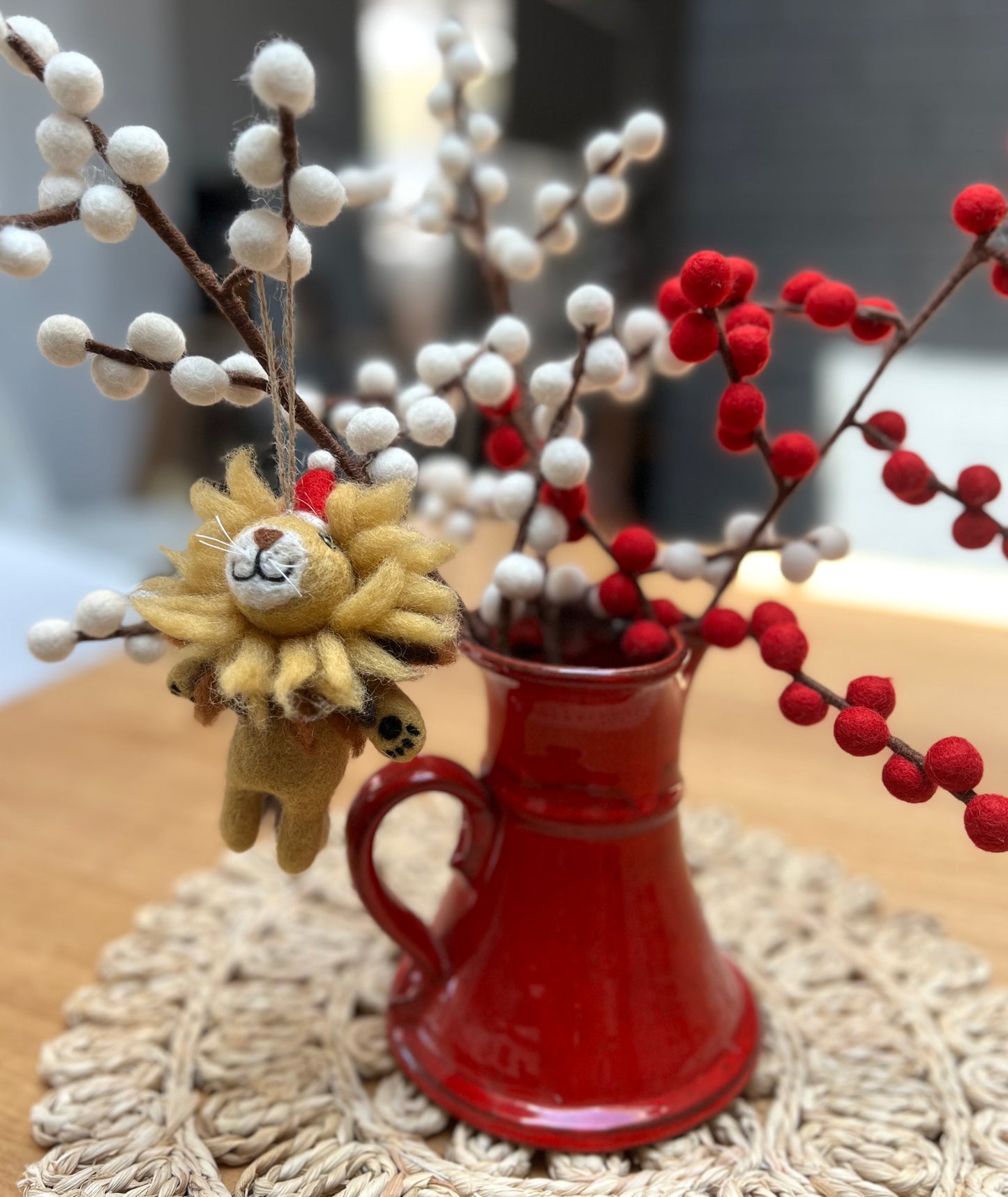 ethik felt || african animal xmas decorations