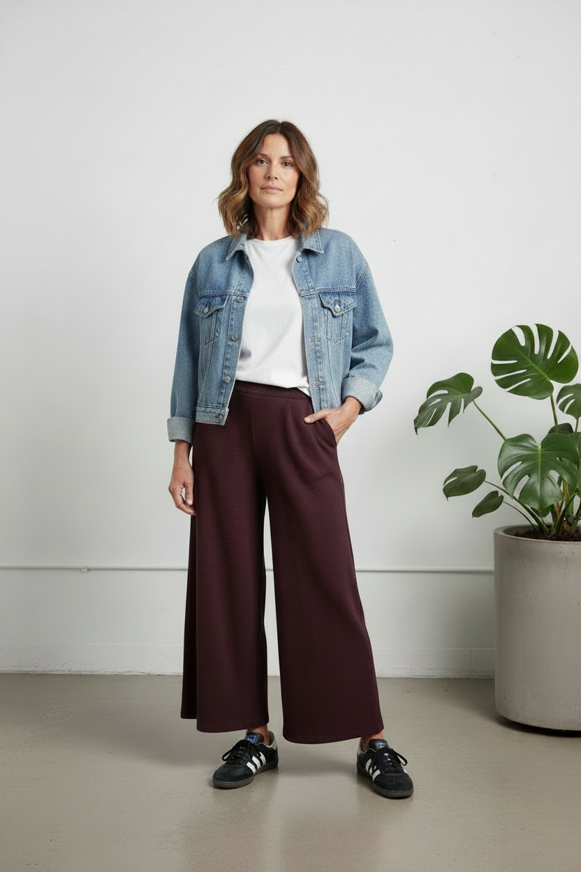 ethik organic cotton || wide leg pants