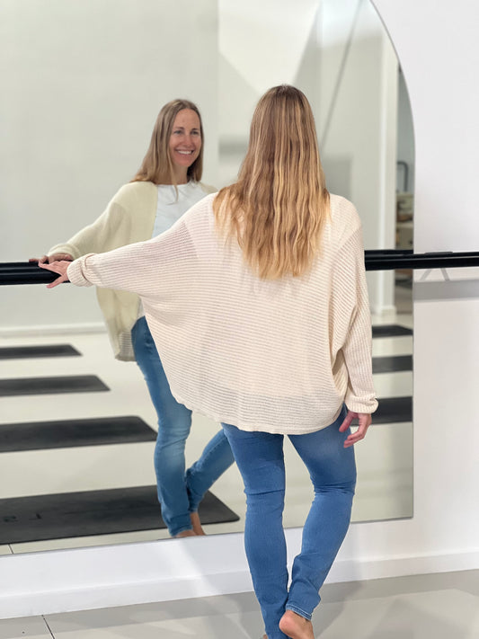 anona organic cotton || knit cardigan