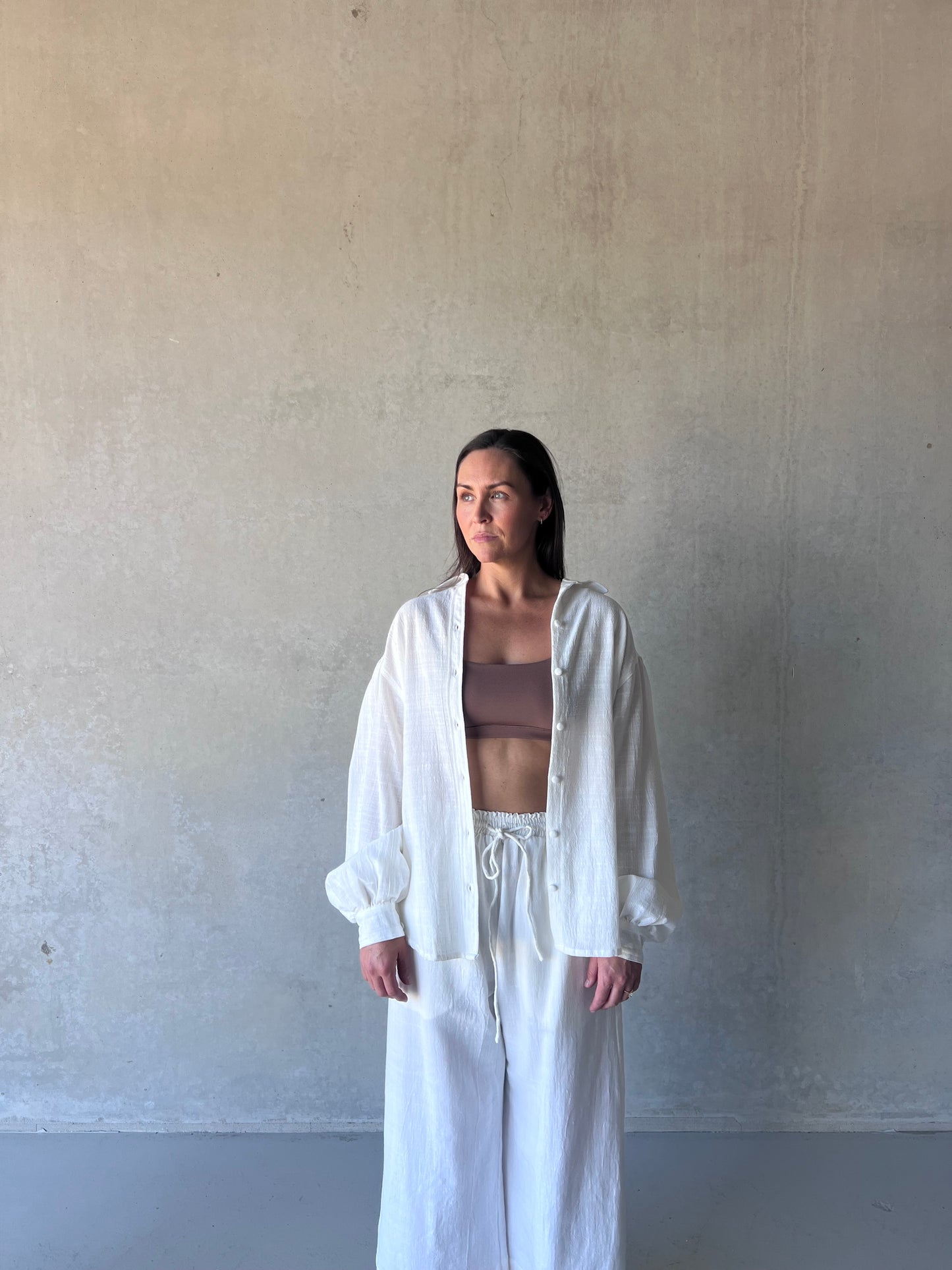 ethik cotton || madeline button up shirt