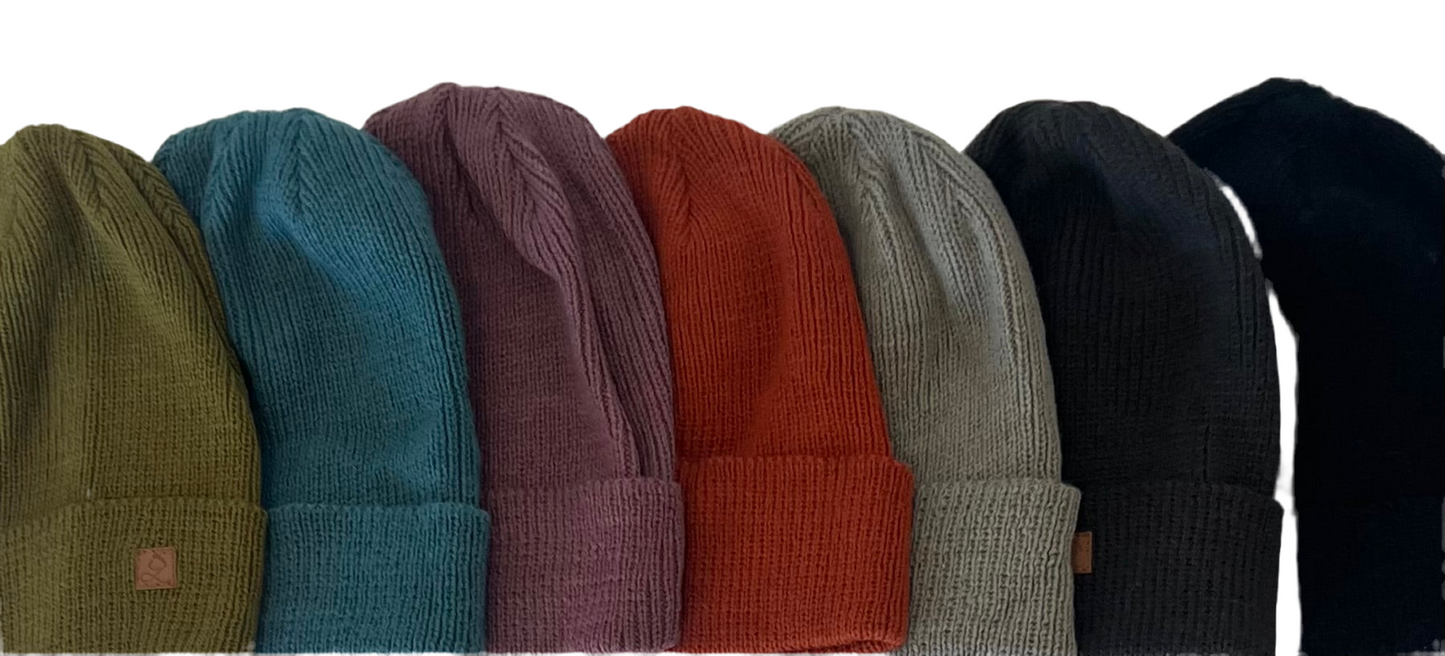 Unisex merino wool beanie