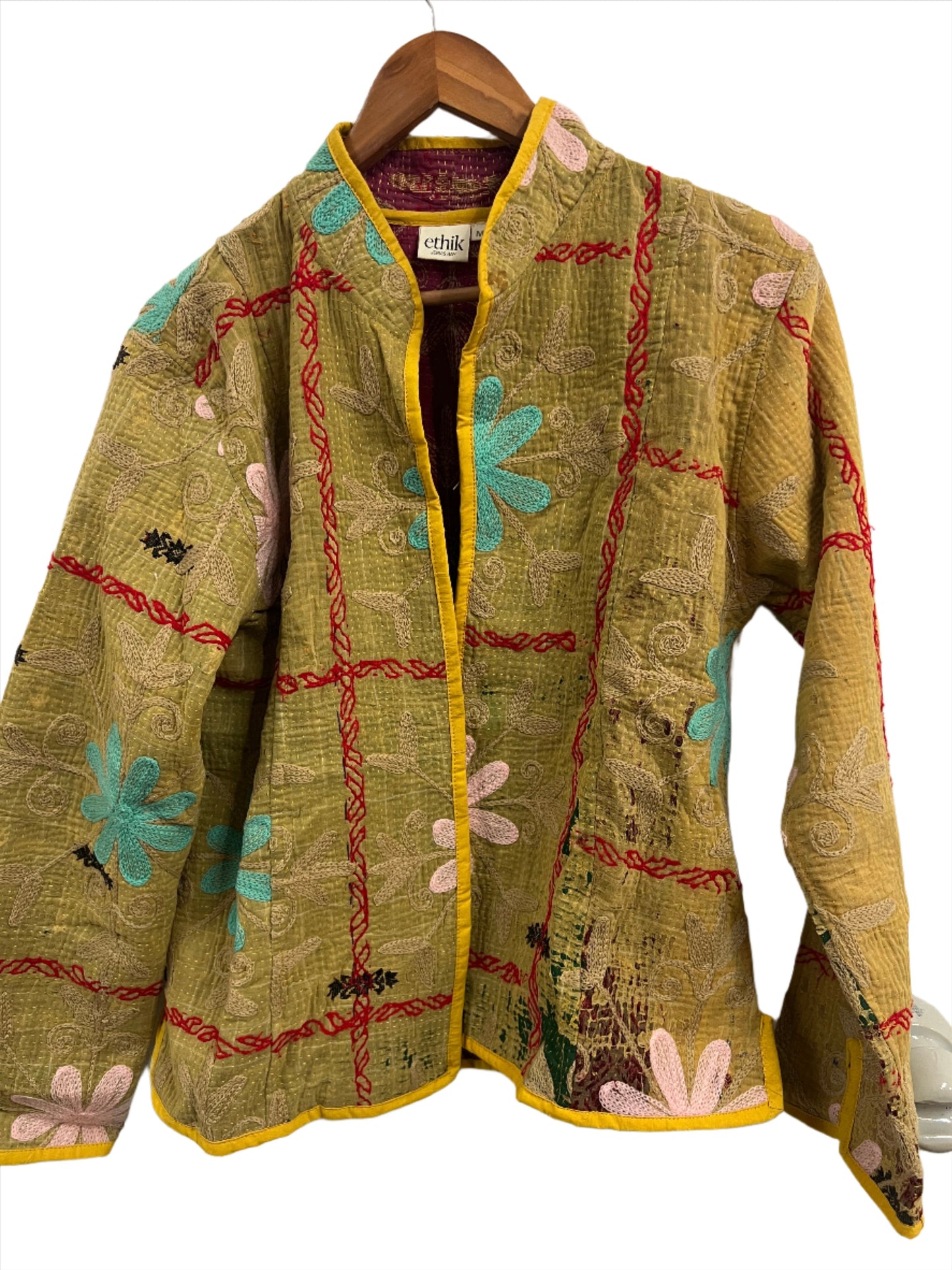 ethik || reversible vintage embroidered kantha jacket